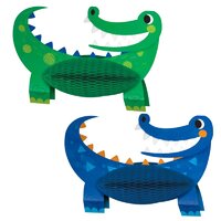 Alligator Party Centrepiece Honeycomb 3D Set 2 Pack
