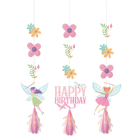 Fairy Forest Hanging String Cutouts & Tassels 3 Pack