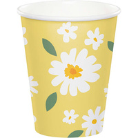Sweet Daisy Paper Cups 8 Pack
