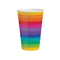 Rainbow Paper Cups 8 Pack
