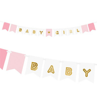 Baby Girl Pink Banner