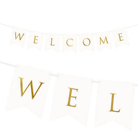 Welcome Wedding Pannant Banner
