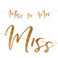 Rose Gold Miss to Mrs Banner