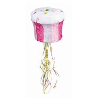 Pink Cupcake 3D Shape Empty Pinata