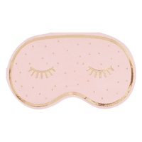 Pamper Party Gold & Pink Eye Mask Shaped Napkins 16 Pack