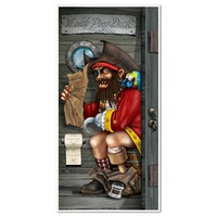 Pirate Party Supplies Captain Restroom Door Cover
