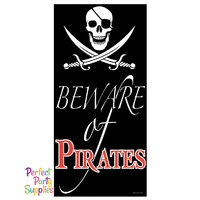 Pirate Party Supplies Beware of Pirates Door Cover