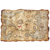 Pirate Buried Treasure Map