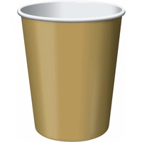 Glittering Gold Party Supplies Paper Cups 24 pack
