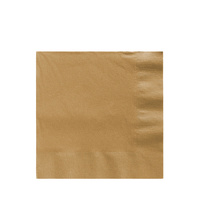 Glittering Gold Party Supplies Gold Lunch Napkins 50 pack