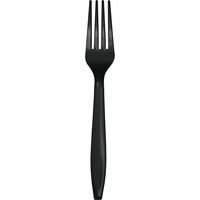 Black Velvet Party Supplies Plastic Forks 24 pack