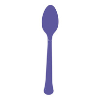 Dark Purple Party Supplies Plastic Spoons 20 Pack