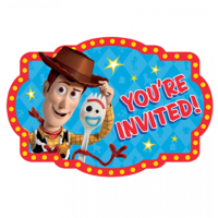 Toy Story 4 Postcard Invitations 8 Pack 