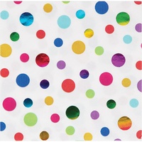 Rainbow Party Supplies - Rainbow Foil Beverage Napkins