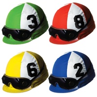 Melbourne Cup Jockey Helmets Cutouts 4 Pack
