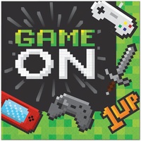 Game On Party Supplies Lunch Napkins 16 Pack