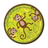 Monkeyin Around Disposable Dessert Plates