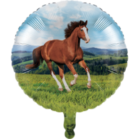 Melbourne Cup Horse and Pony Foil 45cm Round Balloon
