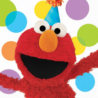 Sesame Street Elmo Party Supplies Lunch Napkins 16 pack