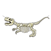Dinosaur Party Supplies T-Rex Skeleton Streamer Hanging Decoration