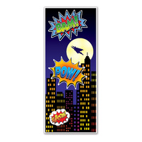 Super Hero Party Supplies Super Hero Door Cover