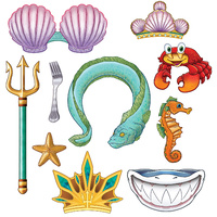 Mermaid Party Supplies Photo Fun Signs 10 Pack