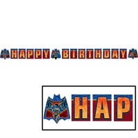 Batman Heroes and Villains Happy Birthday Banner