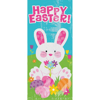 Easter Party Supplies Happy Easter Large Bunny Loot Bags x 20 Pack