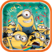 Despicable Me Minion Lunch Dessert Plates 8 Pack
