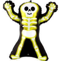 Halloween Neon Skelly Skeleton SuperShape Foil Balloon 