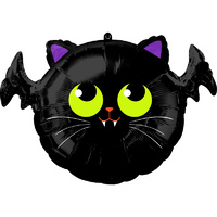 Halloween Batcat SuperShape Foil Balloon