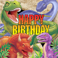 Dinosaurs Dino Blast Happy Birthday Lunch Napkins 16pk