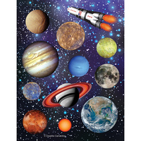 Space Party Supplies Space Blast Stickers 4 Sheets Per Pack