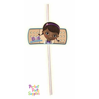 Disney Doc McStuffins Straws 6 pack