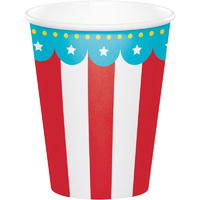 Circus 1st Birthday Paper Cups 8 Pack