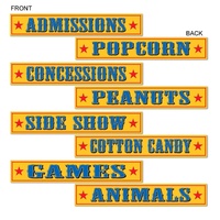 Circus Party Supplies Circus Themed Decoration Signs 4 Pack