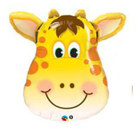Safari Jungle Party Supplies - Giraffe Foil Balloon 35cm Approx.