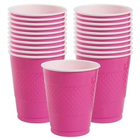 Bright Pink Party Supplies Bright Pink Plastic Cups 20 Pack