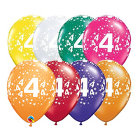 4th Birthday Star Balloons