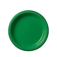 Festive Green Lunch Dessert Cake Plates 20 Pack