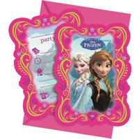 Disney Frozen Invites 6 Pack + envelopes
