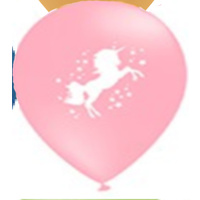 Unicorn Sparkle & Stars Metallic Balloon 28cm Light Pink