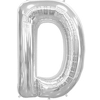 Silver Letter D 86cm