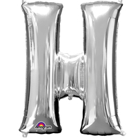 Silver Letter H 86cm