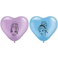 Disney Princess Party Supplies - Heart Shape Faces Balloons