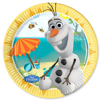 Disney Frozen Olaf Summer Dessert Plates 8 Pack