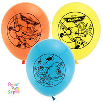 Disney Planes Party Supplies - Round Latex 1 Balloons