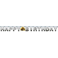 Construction Zone Jointed Birthday Banner