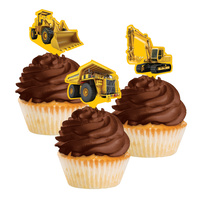 Construction Zone Cupcake Toppers 12 piece