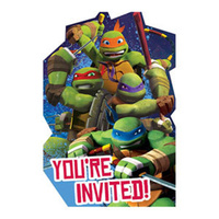 TMNT Teenage Mutant Ninja Turtles Invitations 8 Pack